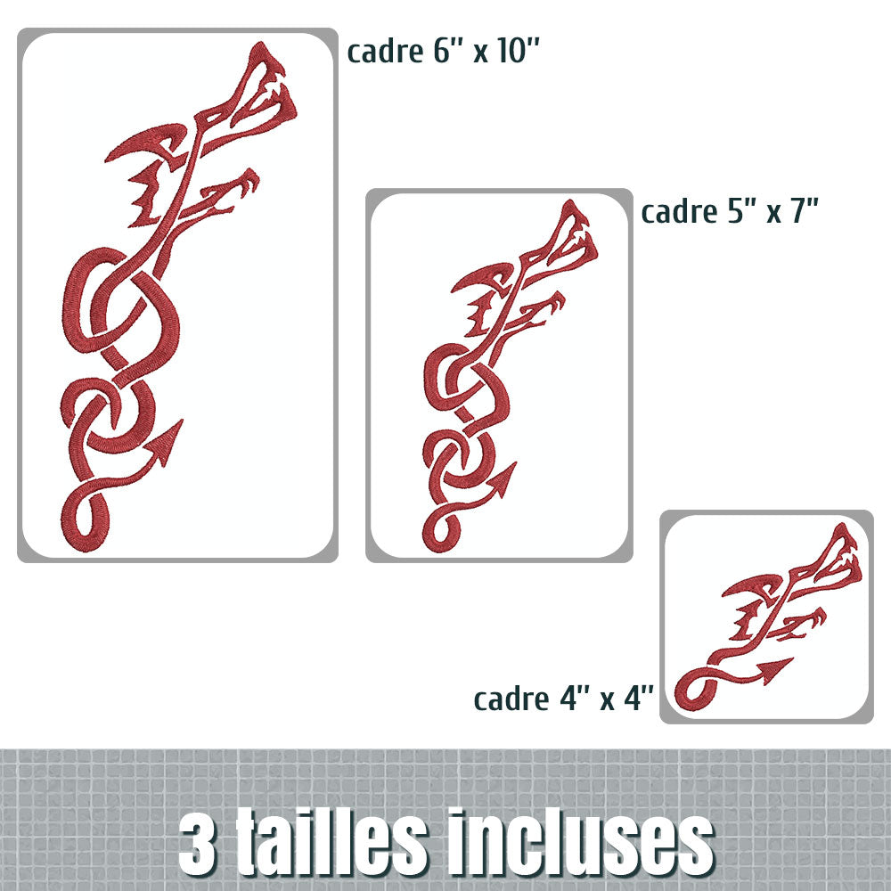fichier de broderie : encolure dragon, by juliechantal
