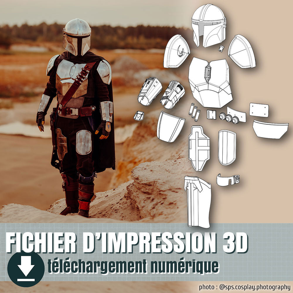 Blaster Din Djarin The Mandalorian Impression 3D - Pièce Pour Cosplay - Neuf