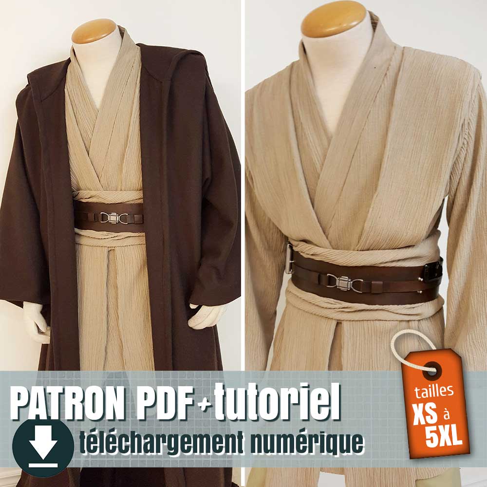 Jedi costume pattern. Available sizes: XS to 5XL – juliechantal