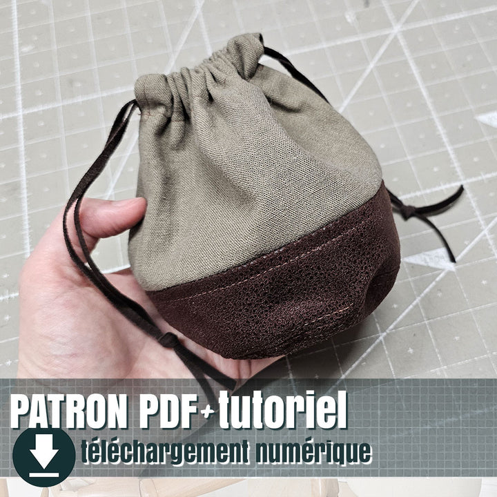 patron de pochette ronde, by juliechantal