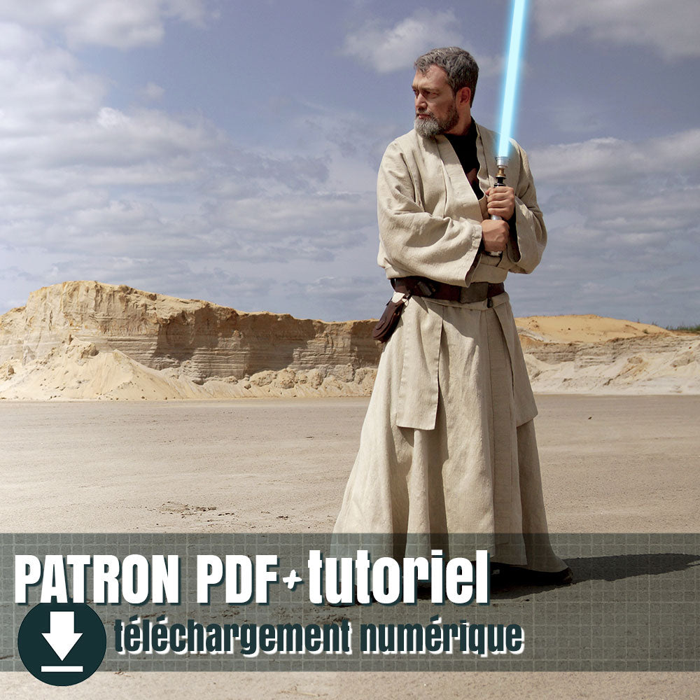 patron de la tunique du vieux Ben Kenobi, by juliechantal