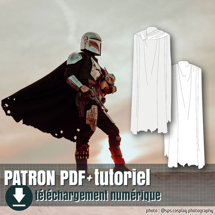 patron de cape de Mandalorien, by juliechantal