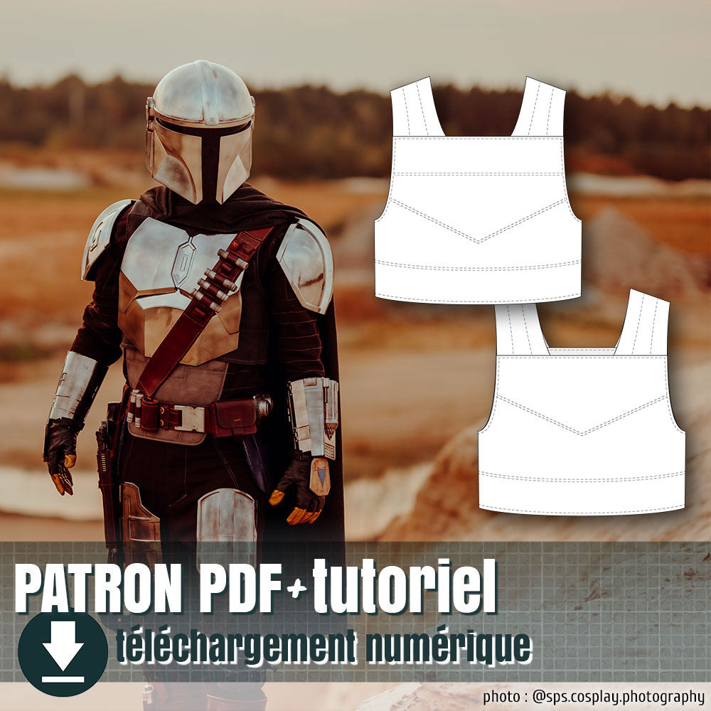 patron de gilet par-balle de Mandalorien, by juliechantal