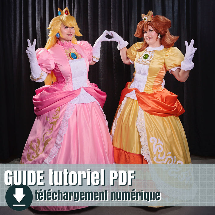 Guide de création des costumes de Peach et Daisy, by nafuri-chan