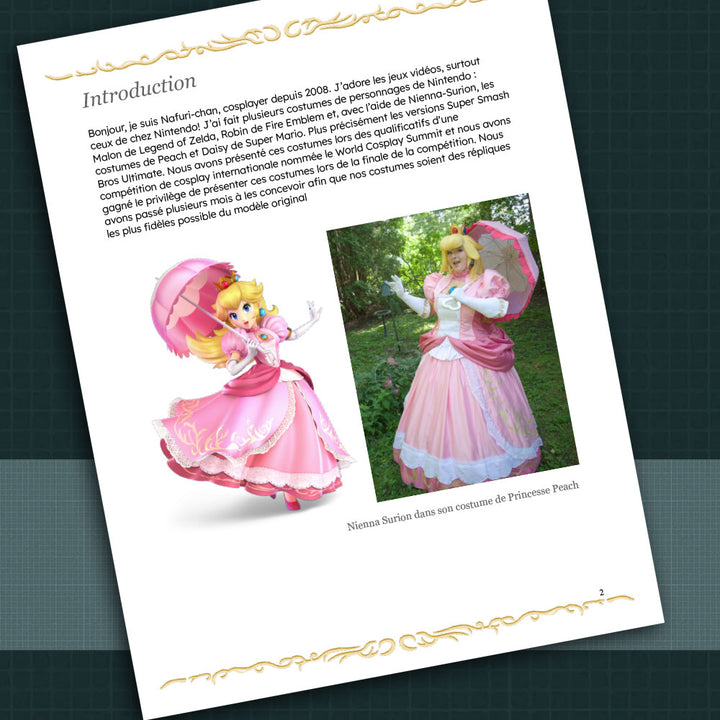 Guide de création des costumes de Peach et Daisy, by nafuri-chan