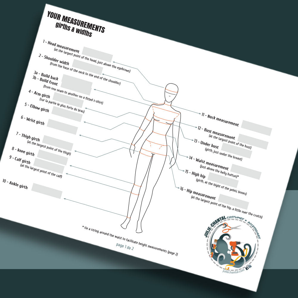 measurement sheets. To take your measures easily. – juliechantal measurement-sheets-to-take-your-measures-easily-juliechantal