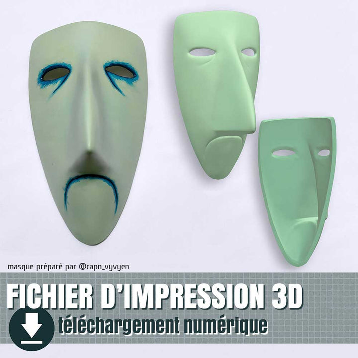 Fichiers 3D du masque de Shock, by floeur creations