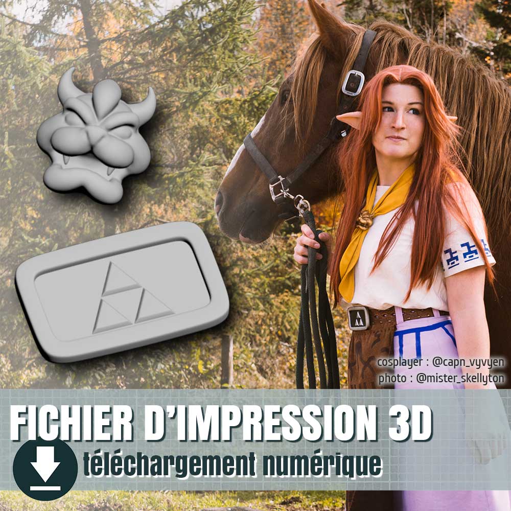 fichiers 3D des éléments du costume de Malon, by floeur creations