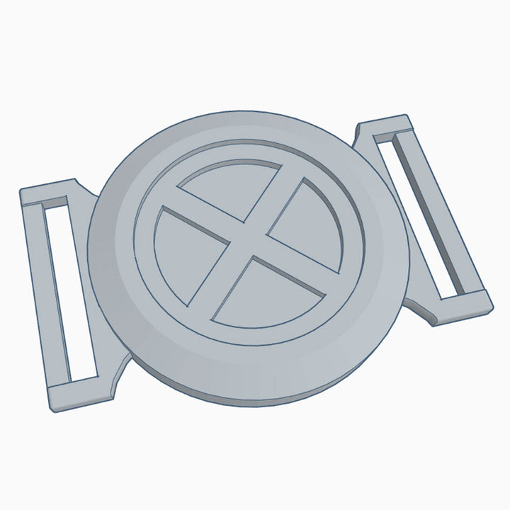 fichier 3D de 4 boucles de ceinture de X-Men, by juliechantal
