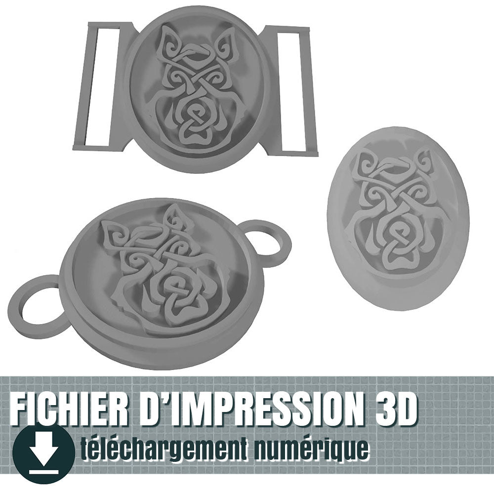 ensemble SANGLIER viking (STL + cut files), by juliechantal