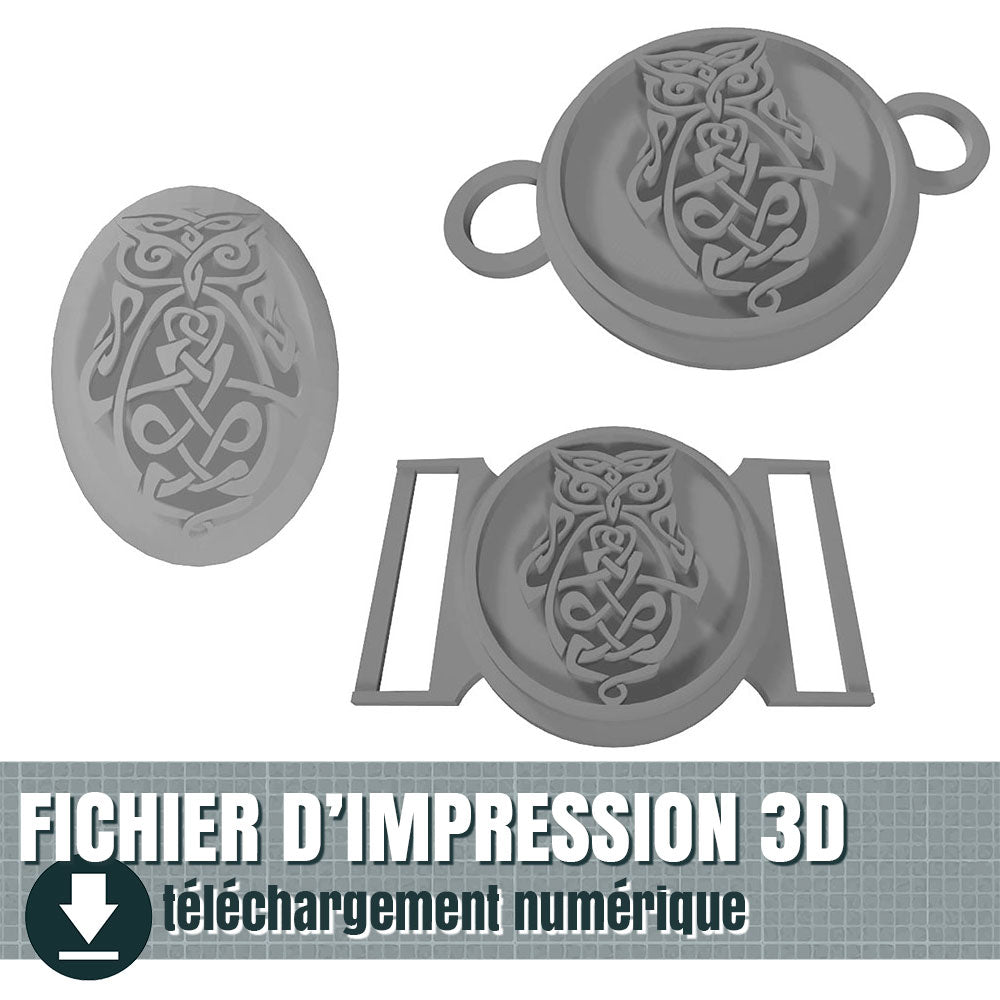 ensemble HIBOU viking (STL + cut files), by juliechantal