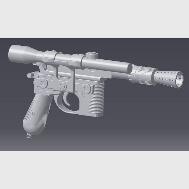 fichier 3D du blaster de Han Solo, by goose props