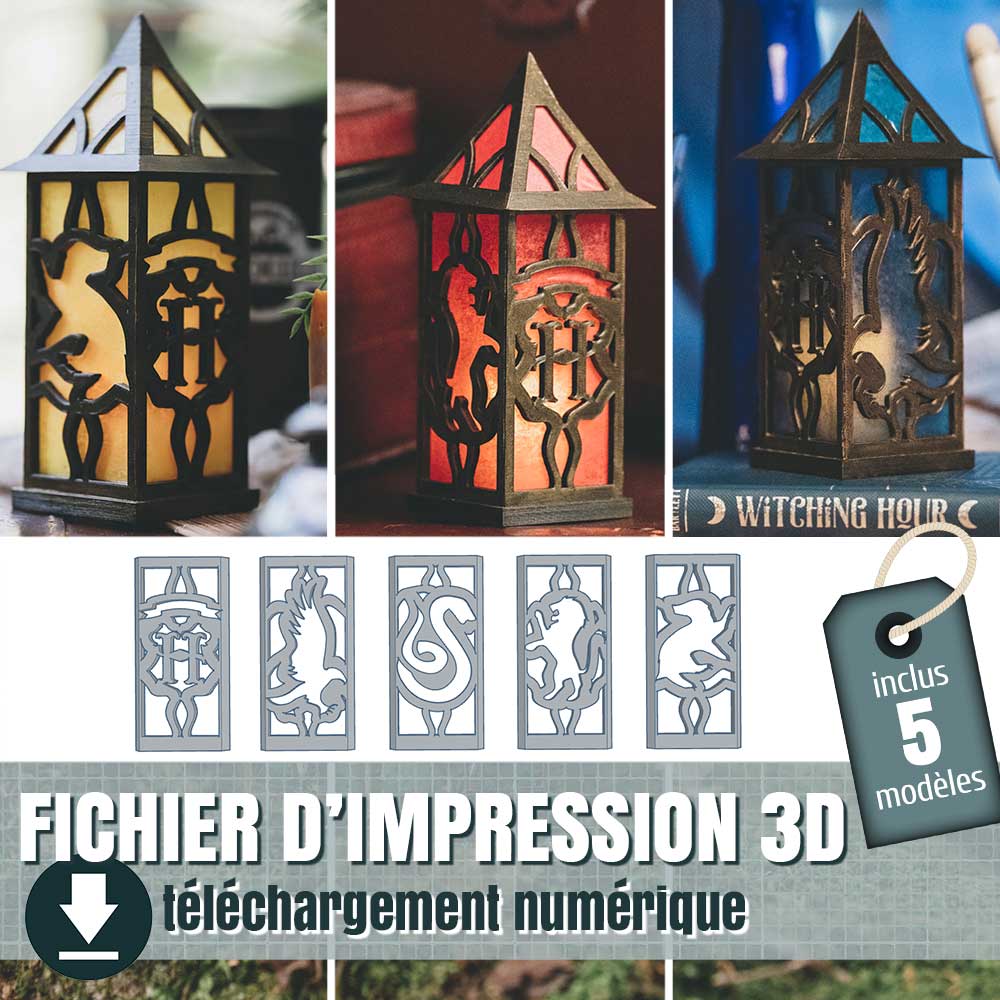 fichier 3D de lanterne Poudlard, by juliechantal