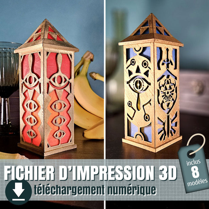 fichier 3D de lanterne Zelda, by juliechantal