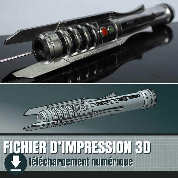 fichier 3D du sabre laser de Darth Revan, by goose props