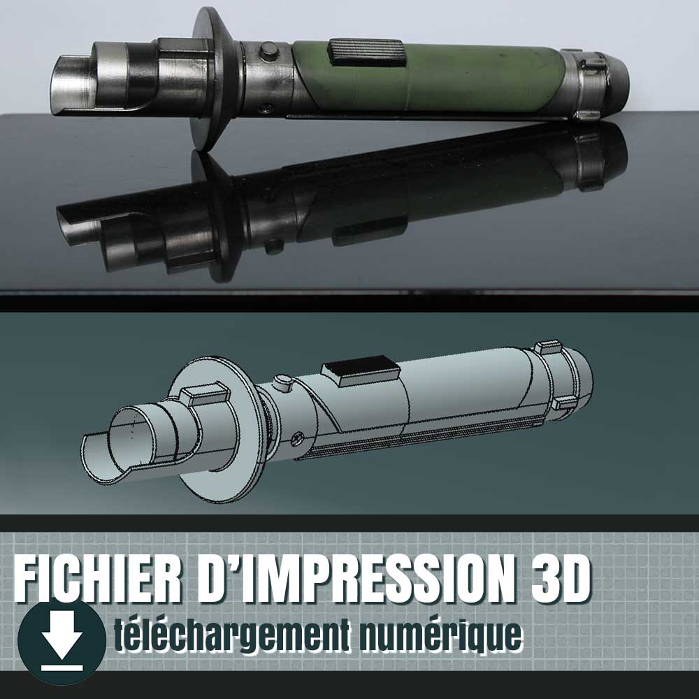 fichier 3D du sabre laser de Kanan Jarrus, by goose props