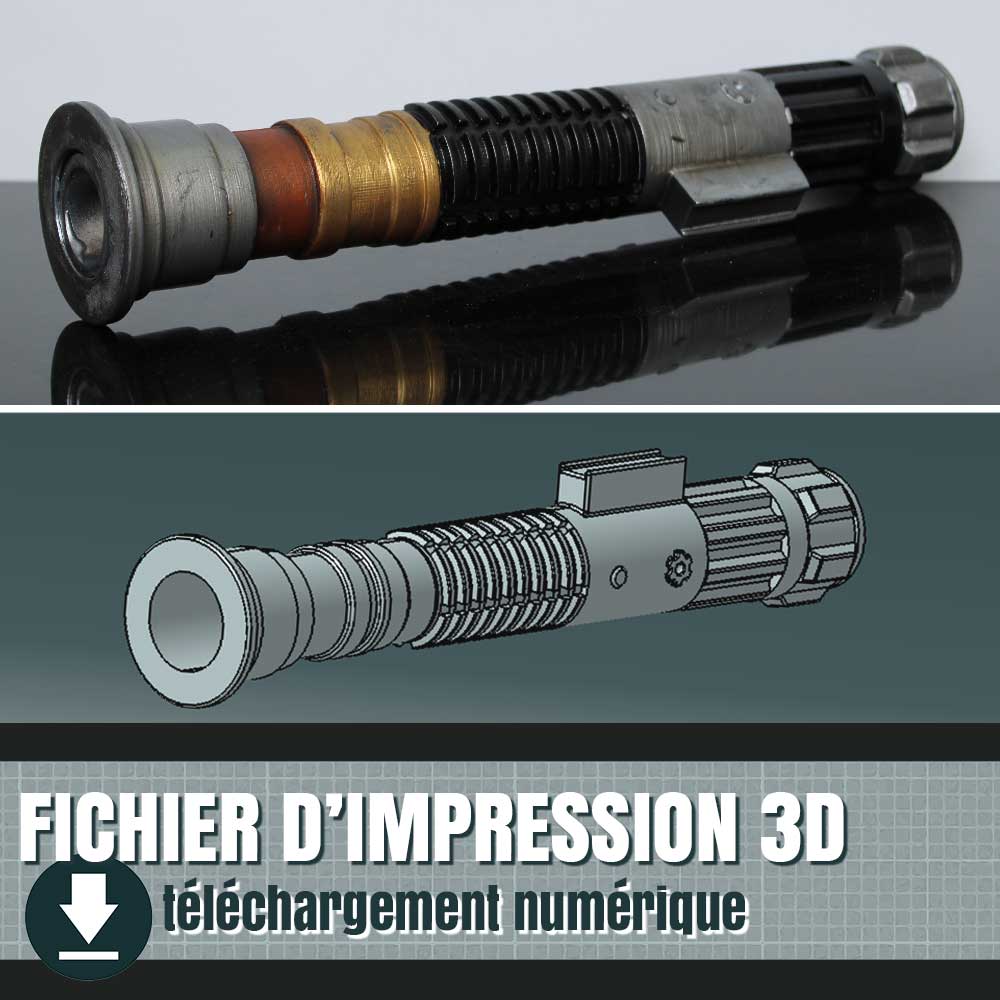 fichier 3D du sabre laser d'Obi-Wan Kenobi, by goose props