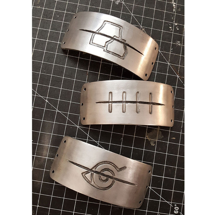 fichier 3D des plaques frontales de Naruto + patron de bandeau en bonus, by juliechantal