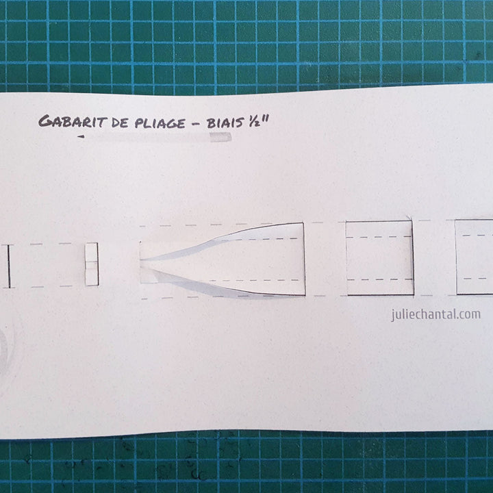 guide de pliage pour biais, by juliechantal