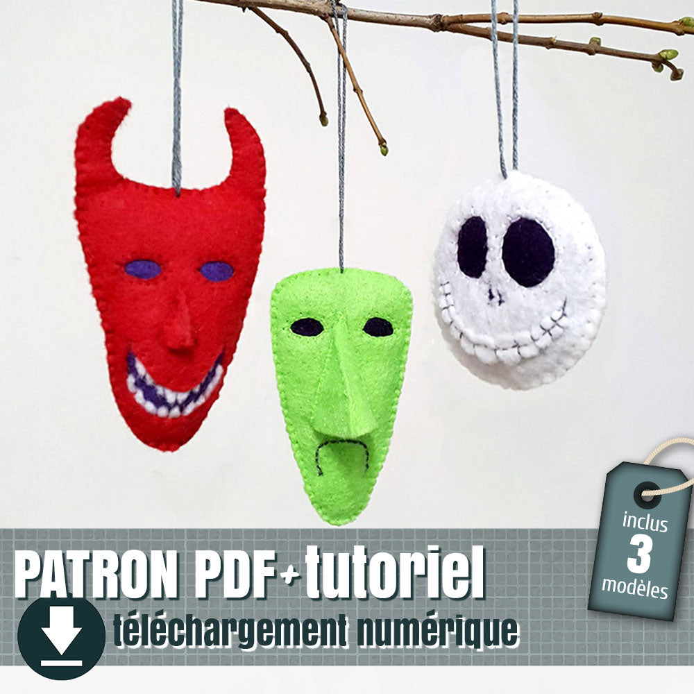 patron d'ornement de feutrine Nightmare Before Christmas, by juliechantal