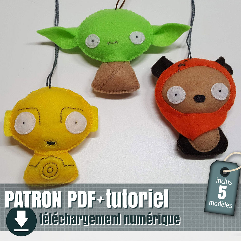 patron d'ornement de feutrine Star Wars, by juliechantal