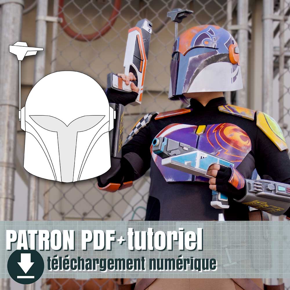 patron du casque de Sabine Wren, by juliechantal