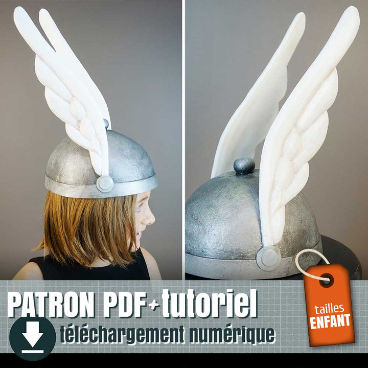 patron du casque d'Astérix, by juliechantal