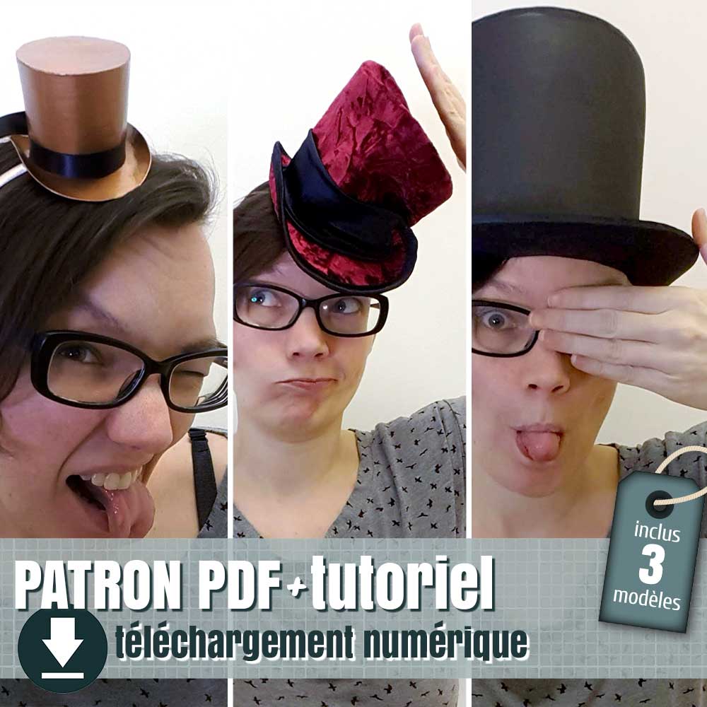 patron de chapeau haut de forme, by juliechantal