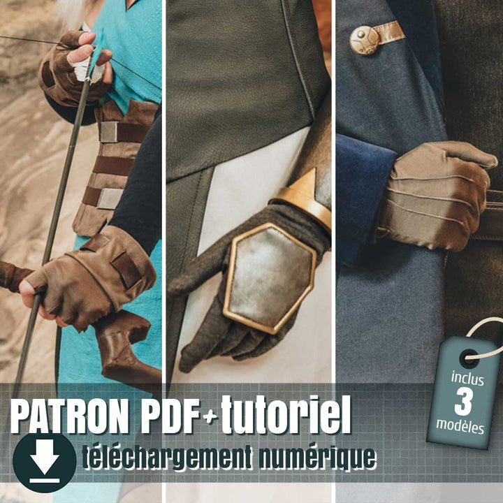 BUNDLE de patron de gants, by juliechantal