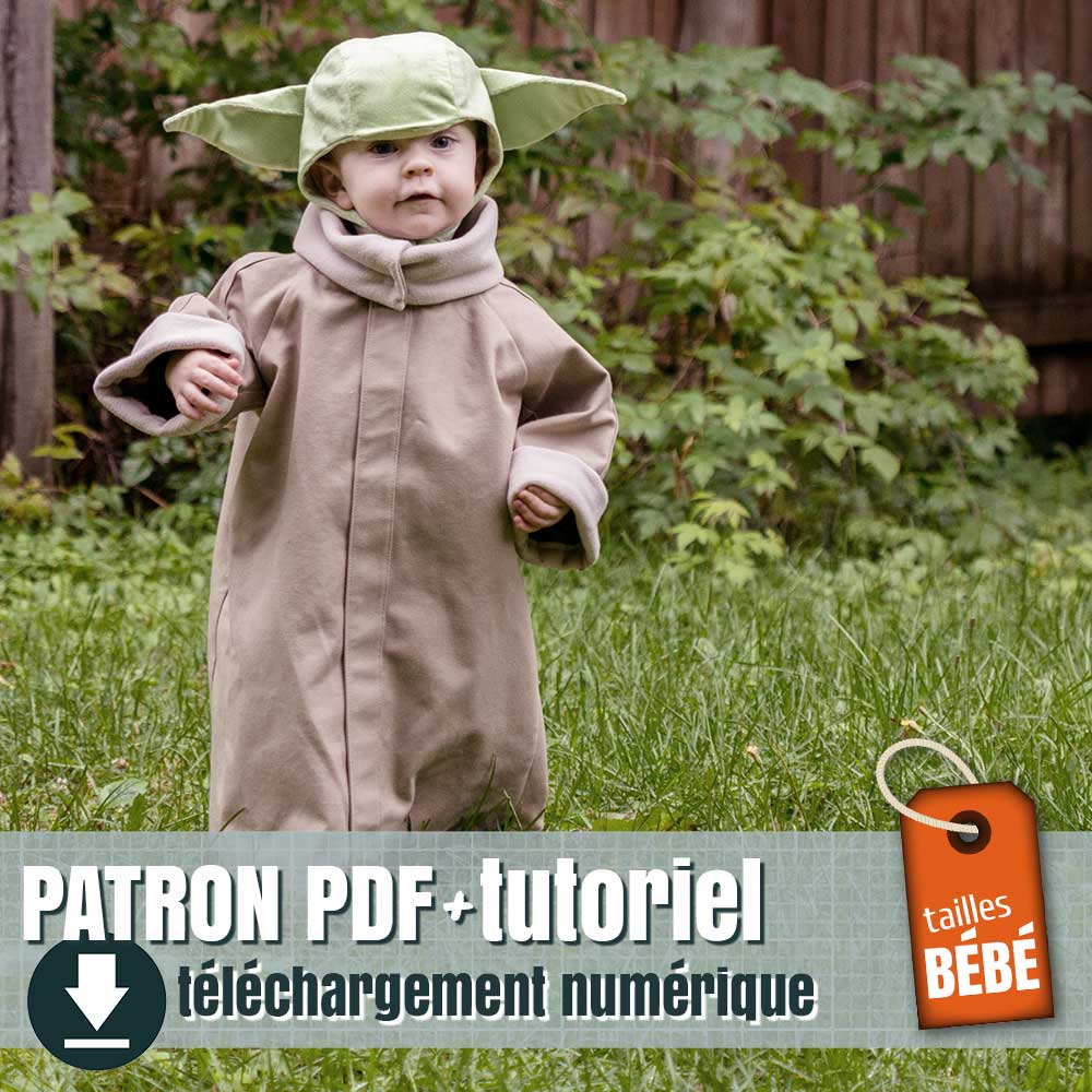 patron de costume de Grogu pour bébé, by juliechantal