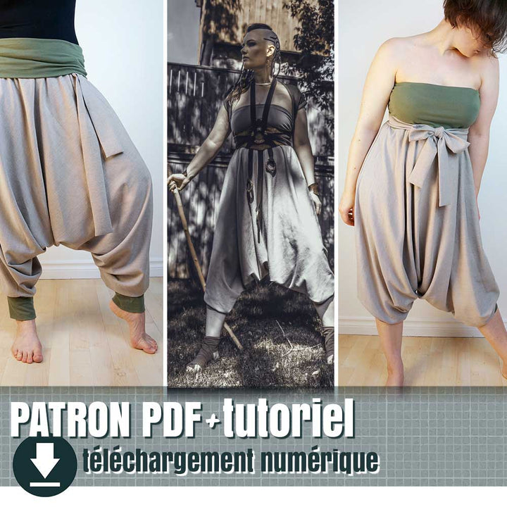 patron de pantalon / combinaison sarouel, by juliechantal