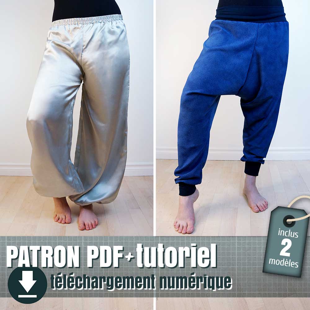 patron de pantalon harem et sarouel, by juliechantal