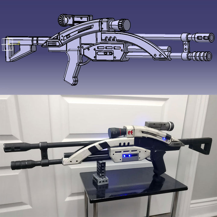 fichier 3D du fusil sniper M-92 Mantis de Mass Effect, by goose props