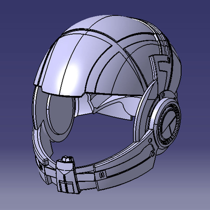 fichier 3D du casque N7 de Mass Effect, by goose props