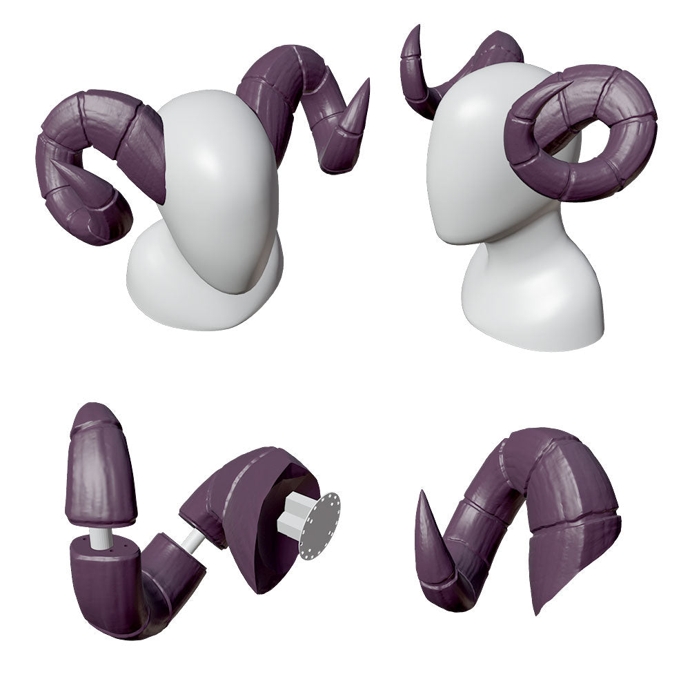 Fichiers 3D de corne de bouc, by floeur creations