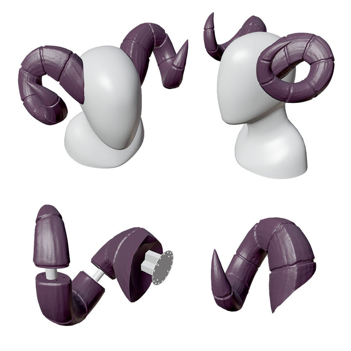 Fichiers 3D de corne de bouc, by floeur creations
