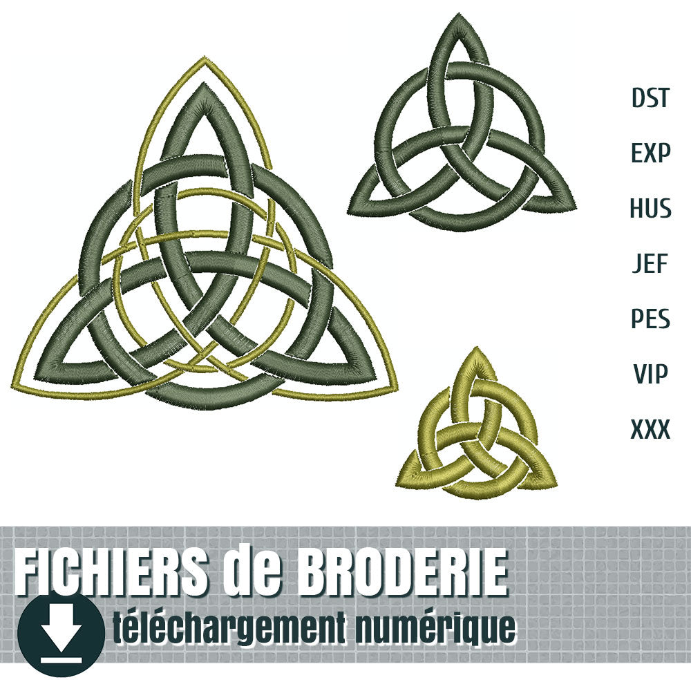 fichier de broderie : ensemble de triskel, by juliechantal