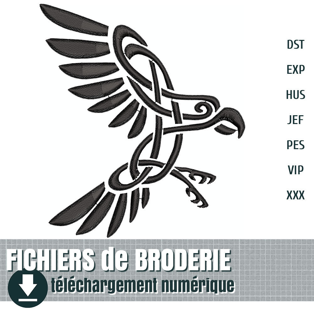 fichier de broderie : oiseau viking, by juliechantal