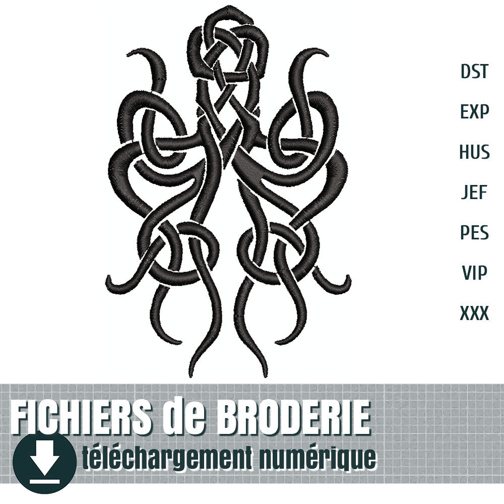 fichier de broderie : pieuvre viking, by juliechantal