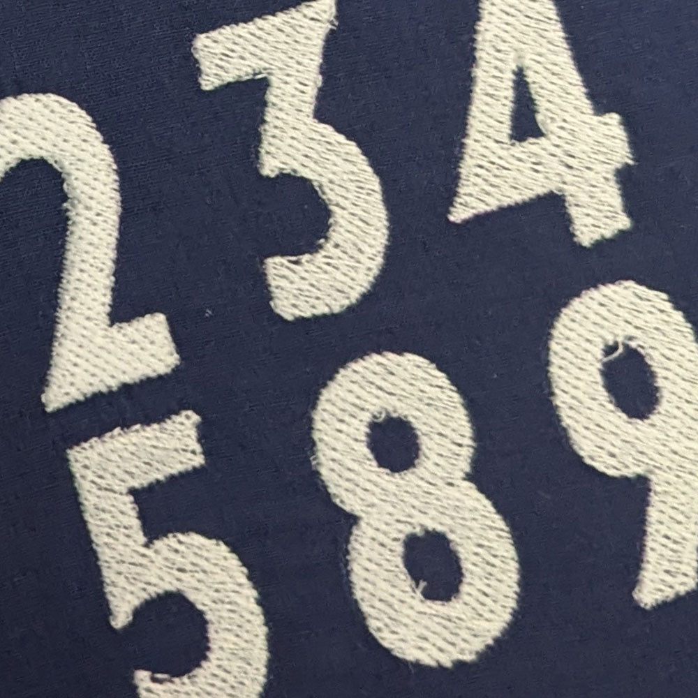 embroidery file: vault number set