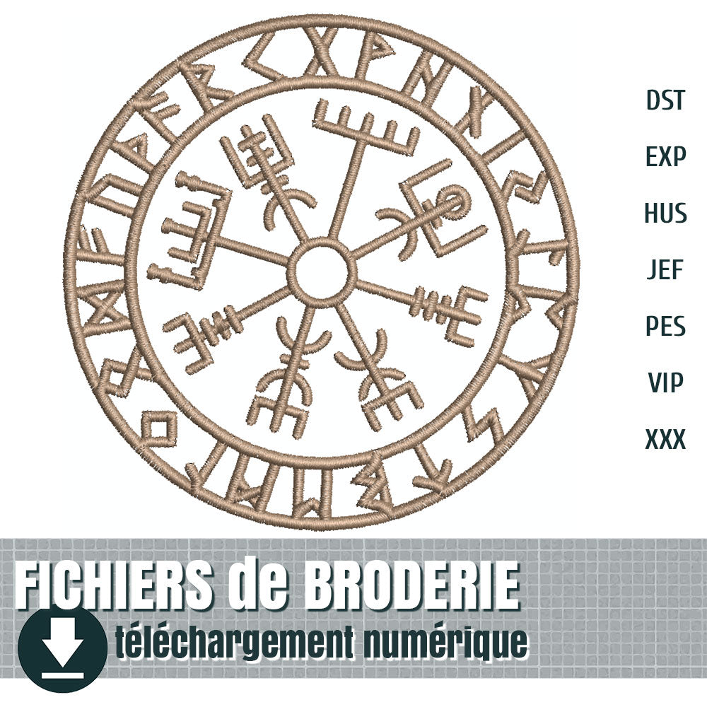 fichier de broderie : roue viking, by juliechantal