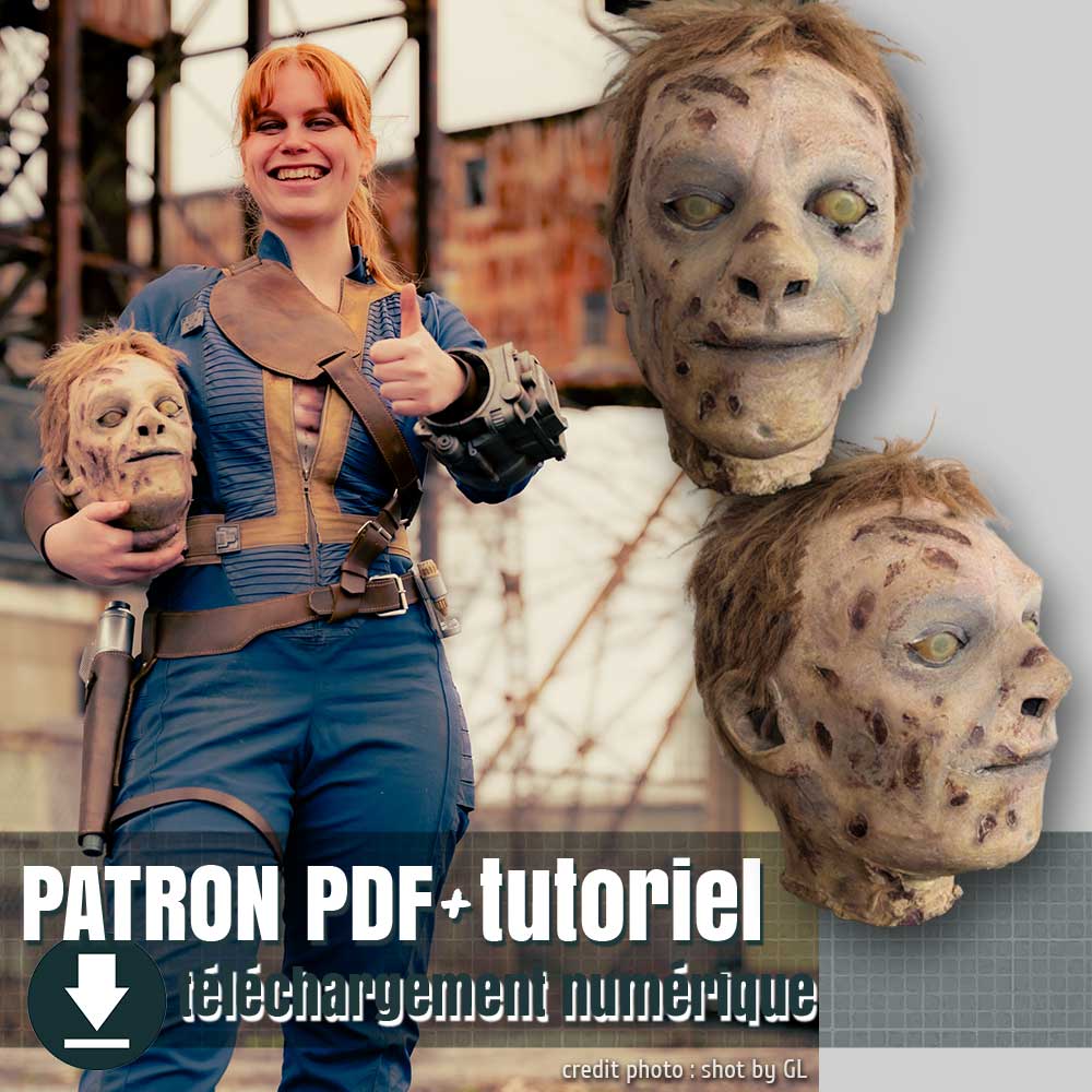 patron de fausse tête décapitée, by bizzart cosplay