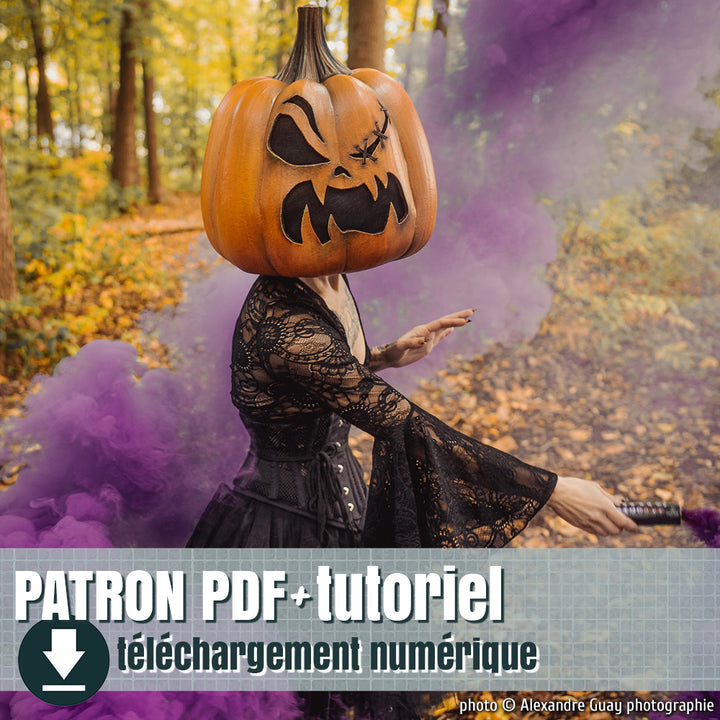 Jack-o-lantern crafting pattern