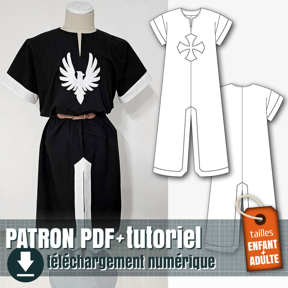Patron de tabard de Templier – juliechantal