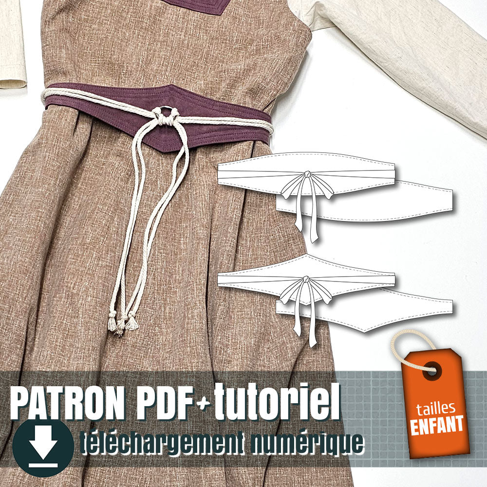patron de ceinture réversible pour enfant, by juliechantal