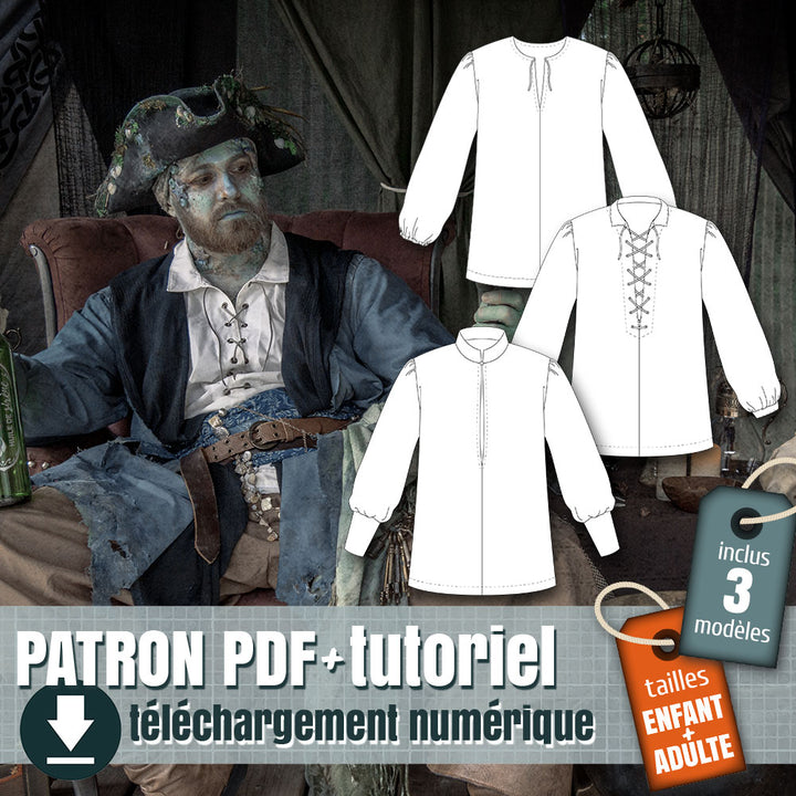 Patron de chemise de pirate
