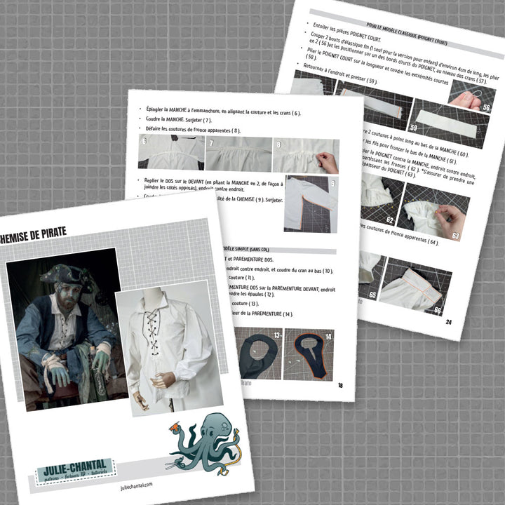 Patron de chemise de pirate