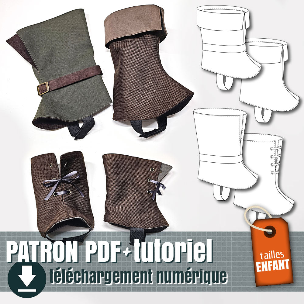patron de guêtre pour enfant, by juliechantal