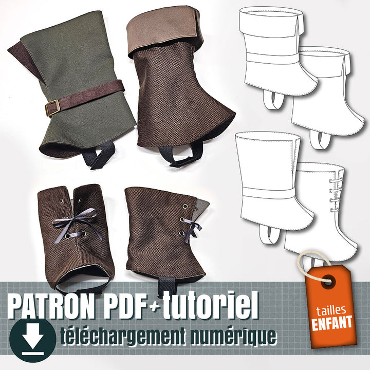patron de guêtre pour enfant, by juliechantal