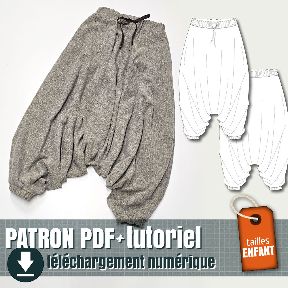 patron de sarouel pour enfant, by juliechantal
